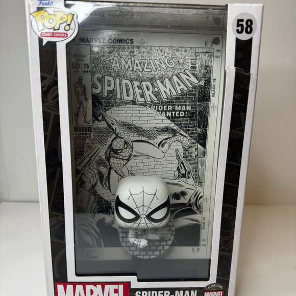 SPIDER-MAN with Comic #1 - Funko POP! Comic Covers #48 Vinyl Figure NEW IN STOCK 889698760843